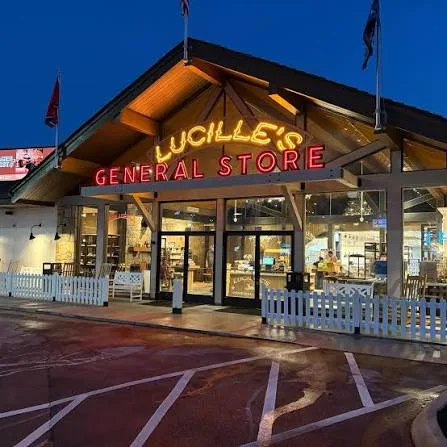 Lucille's exterior at night