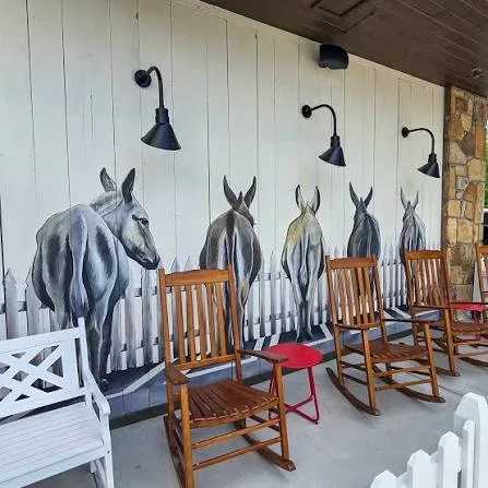 Porch with rocking chairs